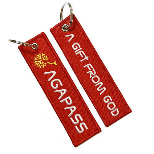Embroidery Key Tag With Custom Logo