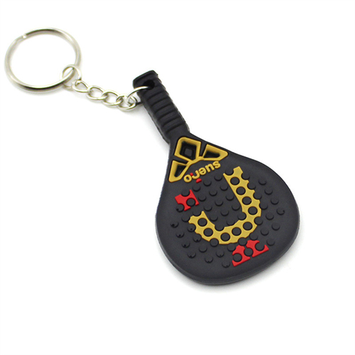 Custom PVC Tennis Racket Keychain