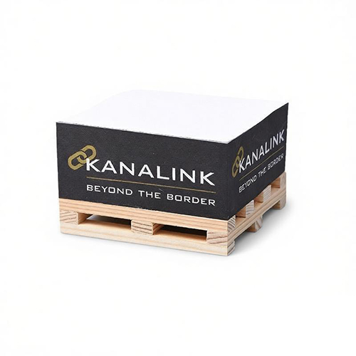 Notepad On Wooden Pallet 7.5*7.5*5cm